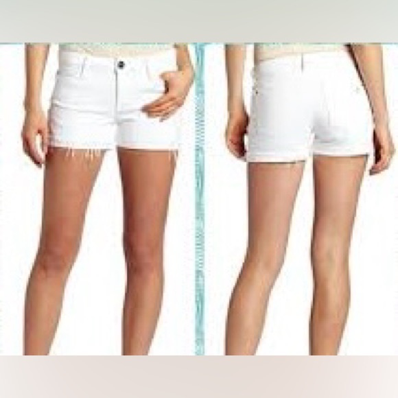 DL1961 Stella Off white denim cut off shorts - NWT Size 28 - Picture 1 of 10